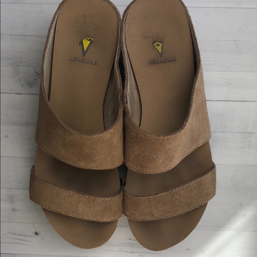 Volatile Suede Wedge Sandals size 8